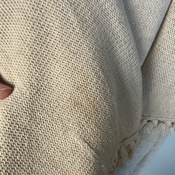 Lilly Pulitzer Girls Mini Abbott Sweater Cardiagan Gold with Fringes Medium - Picture 6 of 7